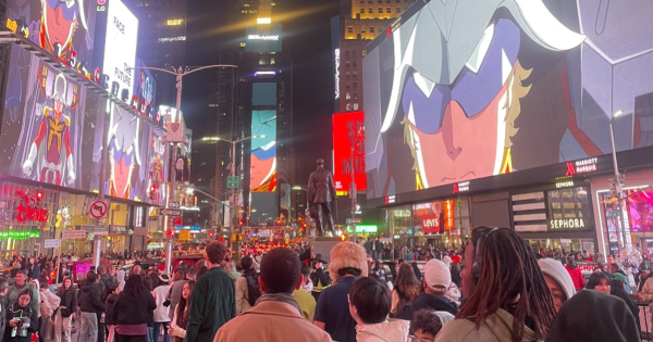 时代广场惊现高达 《Gundam GQuuuuuuX达》开启全球宣传风暴