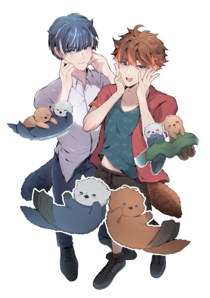 海獭拟人短动画《阿尼獭与可可獭》公开主视觉图