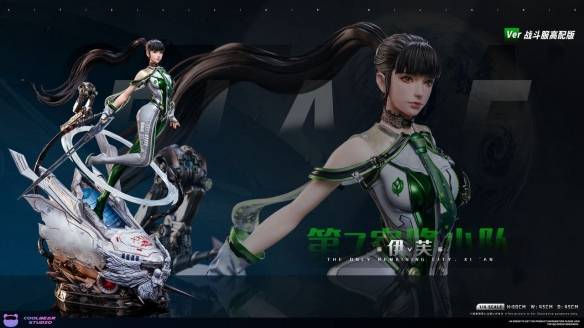 剑星女神伊芙1/4手办震撼发布：黑丝战服绽放致命魅力